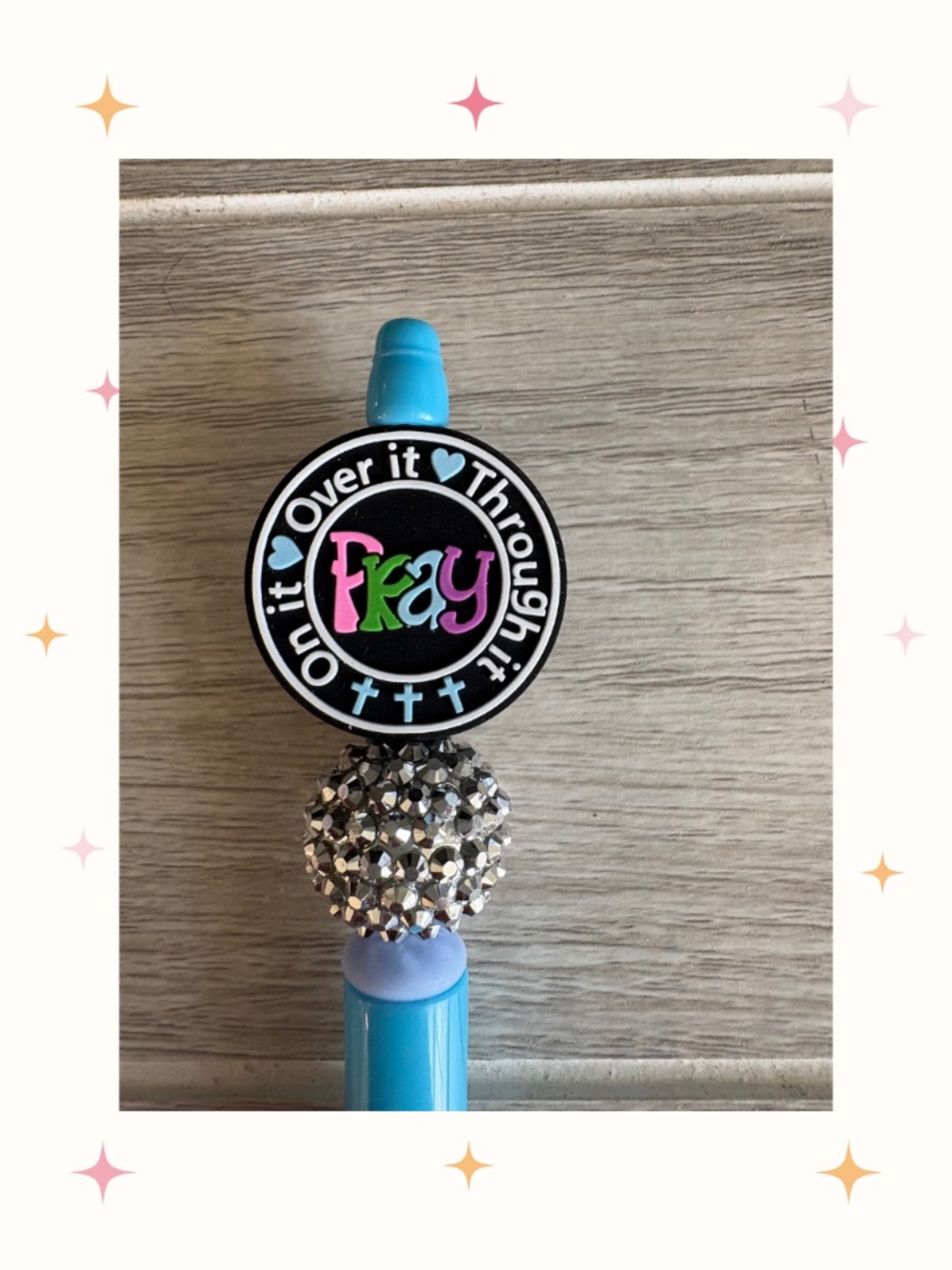 Handmade Pray Over It Beaded Pen